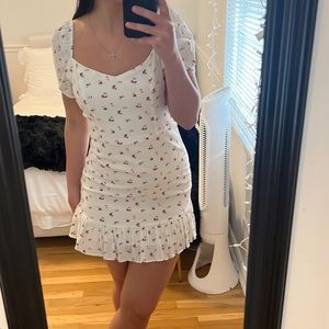 White Floral Dress